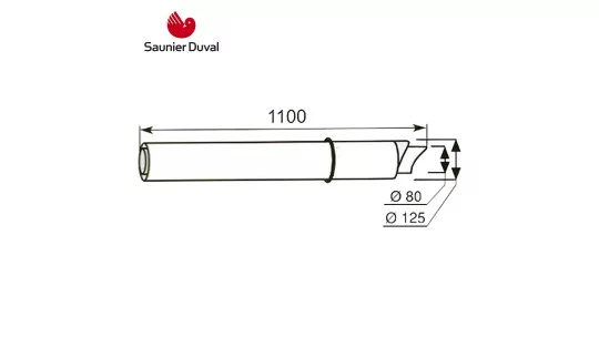 Saunier Duval SDC Vízszintes kivezető alapkészlet D80-125 mm.jpg