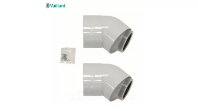 Vaillant koncentrikus könyökidom 45°, PP, D80-125 mm, 2 db-szett.jpg