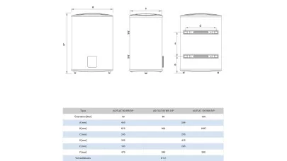 Aquastic AQ Flat Wifi_meret