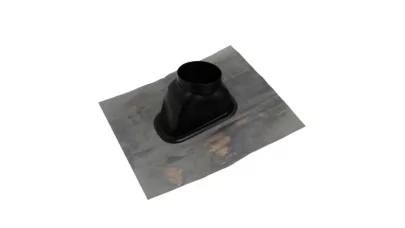 Ariston tetőátvezető idom ferde tetőhöz alu/alu, fém kivezető nyílás D125 mm, fekete
