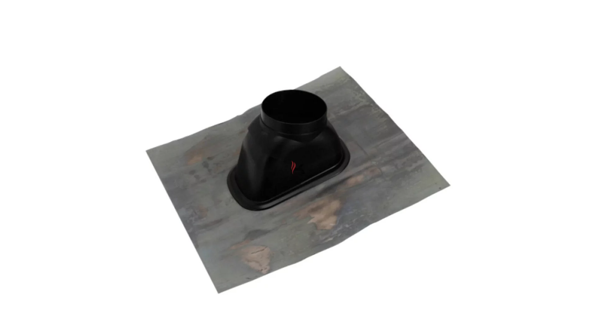 Ariston tetőátvezető idom ferde tetőhöz alu/alu, fém kivezető nyílás D125 mm, fekete (Gyártói cikkszám: 3318009)