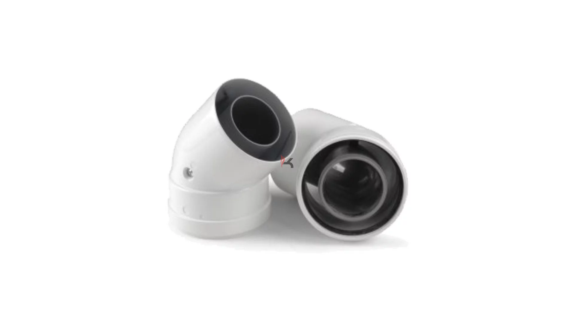 Ariston könyökidom 45° PP/Alu D60/100 mm, 2 db/szett (Gyártói cikkszám: 3318076)