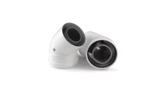Ariston 60-100 mm pps-alu 45 (2 db) könyökidom.jpg