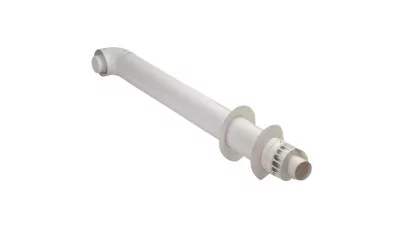 Ariston koncentrikus parapett szett PP/alu D80/125 mm 1000 mm, fehér
