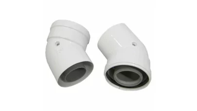 Ariston könyökidom 45° PP/alu D80/125 mm