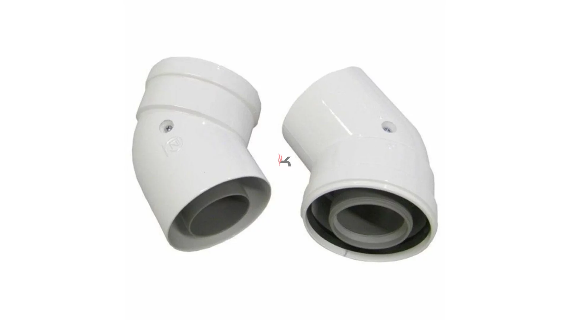 Ariston könyökidom 45° PP/alu D80/125 mm (Gyártói cikkszám: 3318092)
