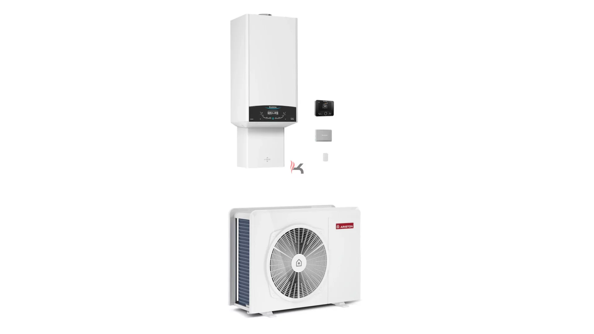 Ariston Genus One+ Hybrid 24/35 Net R32 Kondenzációs kombi gázkazán 24kW + hőszivattyú 1 fázis 3,5 kW (Gyártói cikkszám: 3302583)