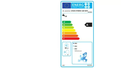 Ariston Lydos Hybrid WiFi 100 hőszivattyús fali villanybojler 2.