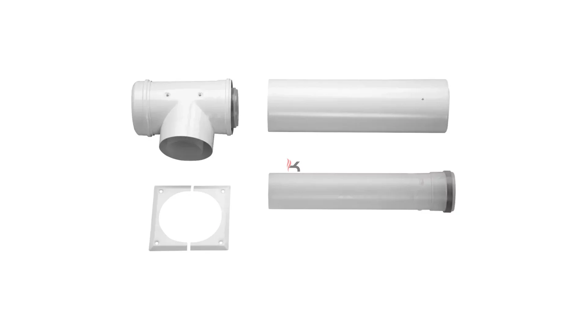 Bosch AZB 869/1 vízszintes bekötő készet PPs/Alu D100/150 mm, 630 mm (Gyártói cikkszám: 7719002791)