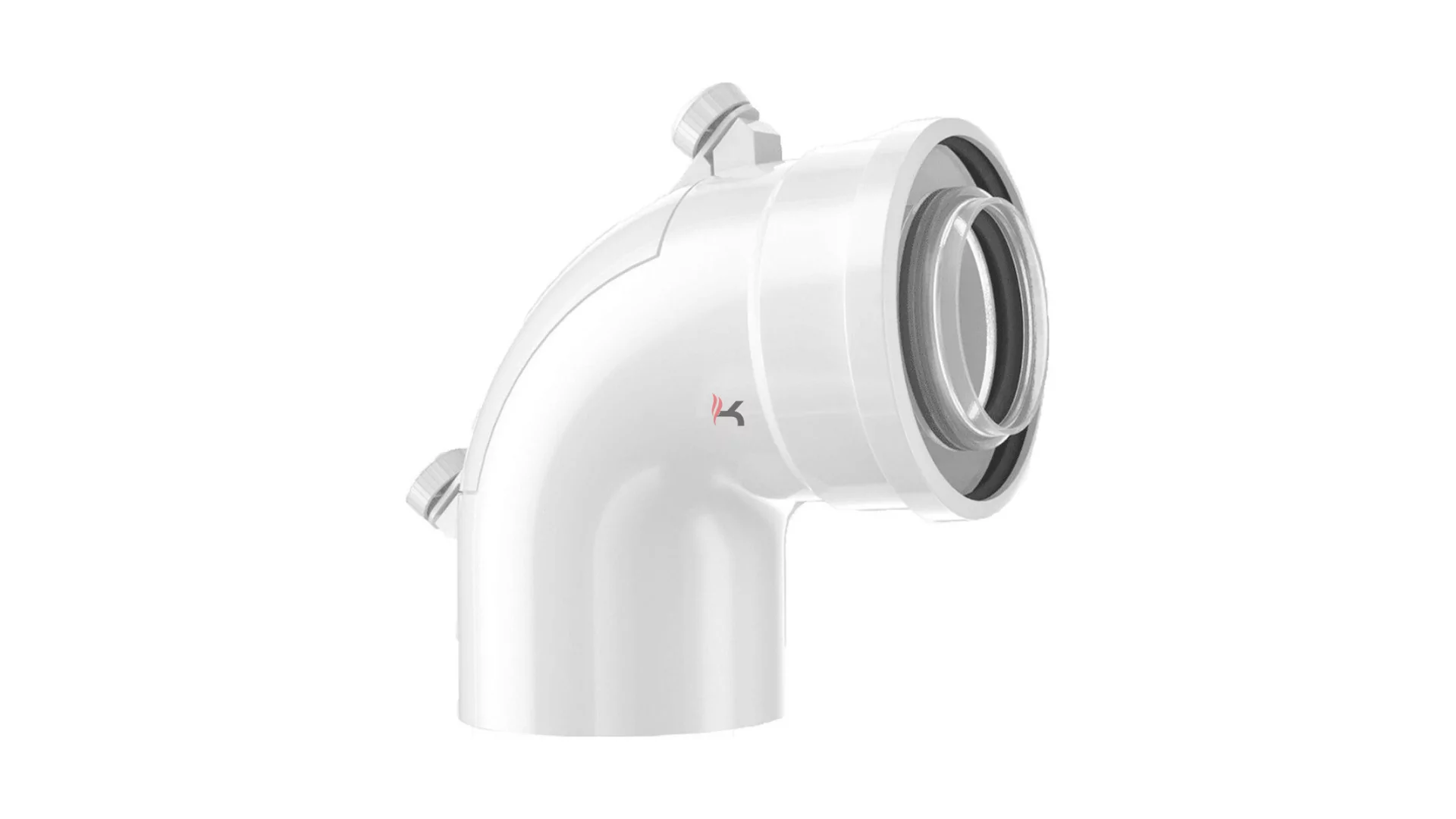 Bosch FC-CER60-87 koncentrikus ellenőrző könyök 90° PP/Alu D60/100 mm (Gyártói cikkszám: 7738112637)