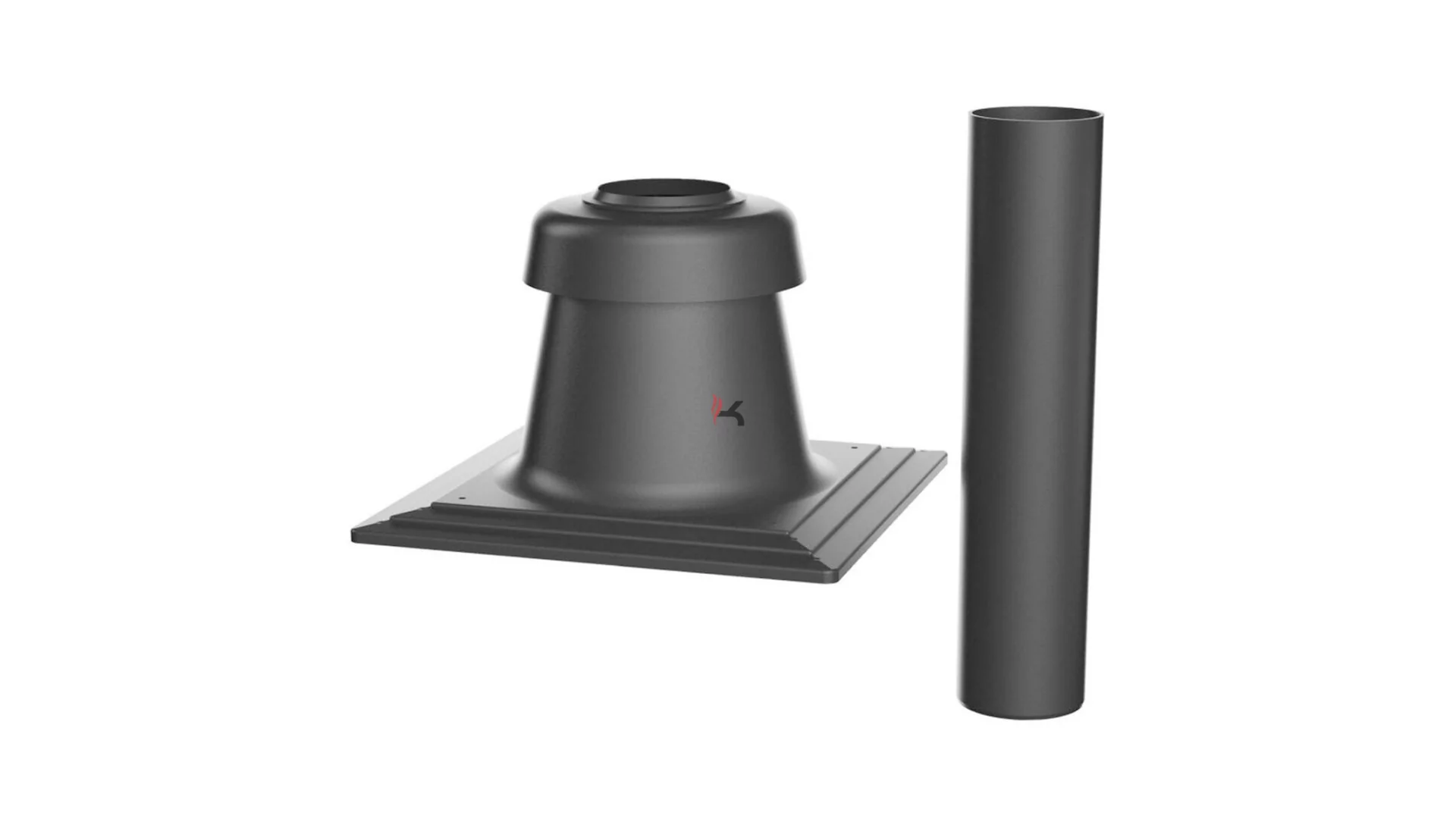 Bosch FC-O80 kéményfedél, M:400x400x252, kivezető cső PP D80 mm, 500 mm, fekete (Gyártói cikkszám: 7738112719)