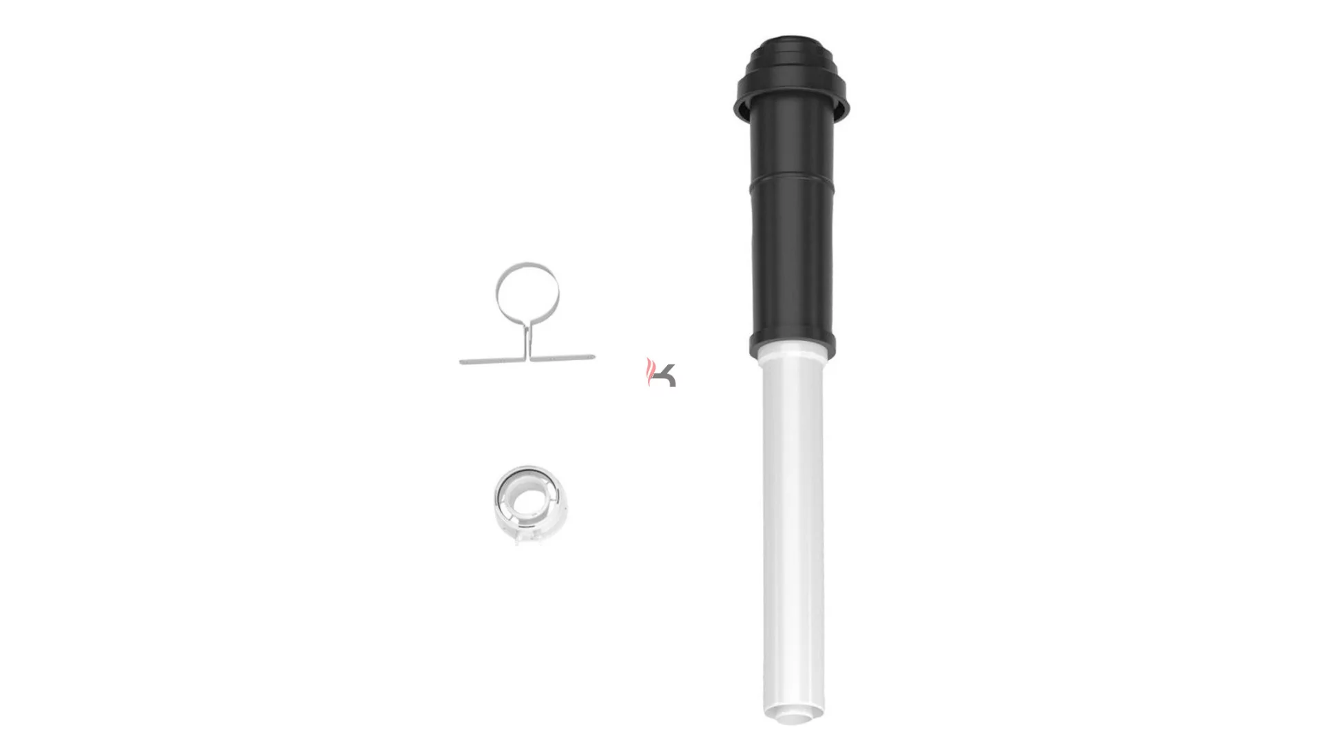 Bosch FC-Set60-C33x függőleges elvezető készet PP/Alu indítóidommal D60/100 mm 1169 mm, fekete (Gyártói cikkszám: 7738112504)