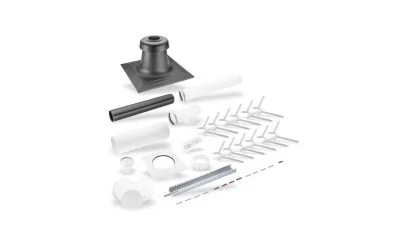 Bosch FC-Set80-C93x alapszett égéstermék elvezetés kéményaknába szerelt PP D80/125 mm