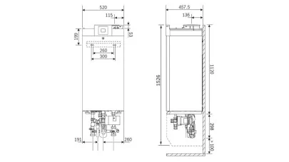 Bosch Condens GC7000WP 100 23 fali kondenzációs fűtő gázkazán 2.