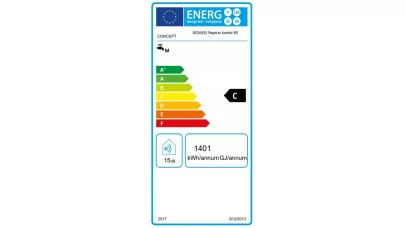Concept Neptun kombi tárolós vízmelegítő ERP, elektromos, 1 csőkígyós, fali, balos, 80 l 2.