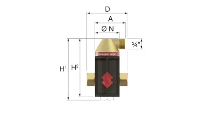 Flamco Flamcovent Smart mágneses 5/4" mikrobuborék leválasztó 2.