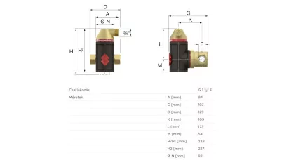 Flamco Flamcovent Smart mágneses 6/4" mikrobuborék leválasztó 2.