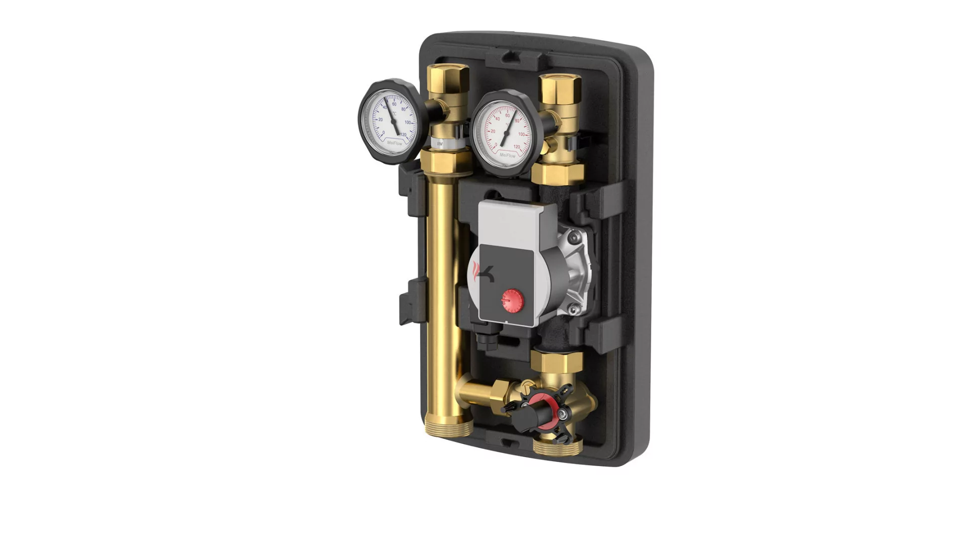 Flamco MeiFlow Top S MC szivattyúsblokk DN32, Grundfos Alpha 2.1 szivattyúval - Kevert fűtési kör (Gyártói cikkszám: M66932.30)