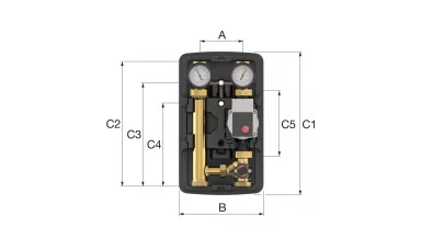 Flamco MeiFlow Top S MC szivattyúsblokk DN32, Grundfos Alpha 2.1 szivattyúval - Kevert fűtési kör 2.