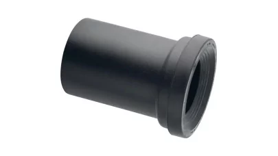 Geberit bekötőcső mandzsettával és 30 mm-es visszacsapó szeleppel, d90 mm, matt króm