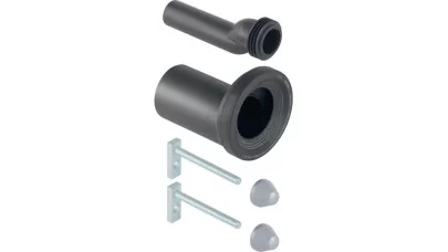 Geberit csatlakozókészlet fali WC hez, rögzítési anyaggal, elhúzott, d110/45 mm