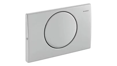 Geberit Delta10 működtetőlap, öblítés-stop, csavar rögzítés, szálcsiszolt