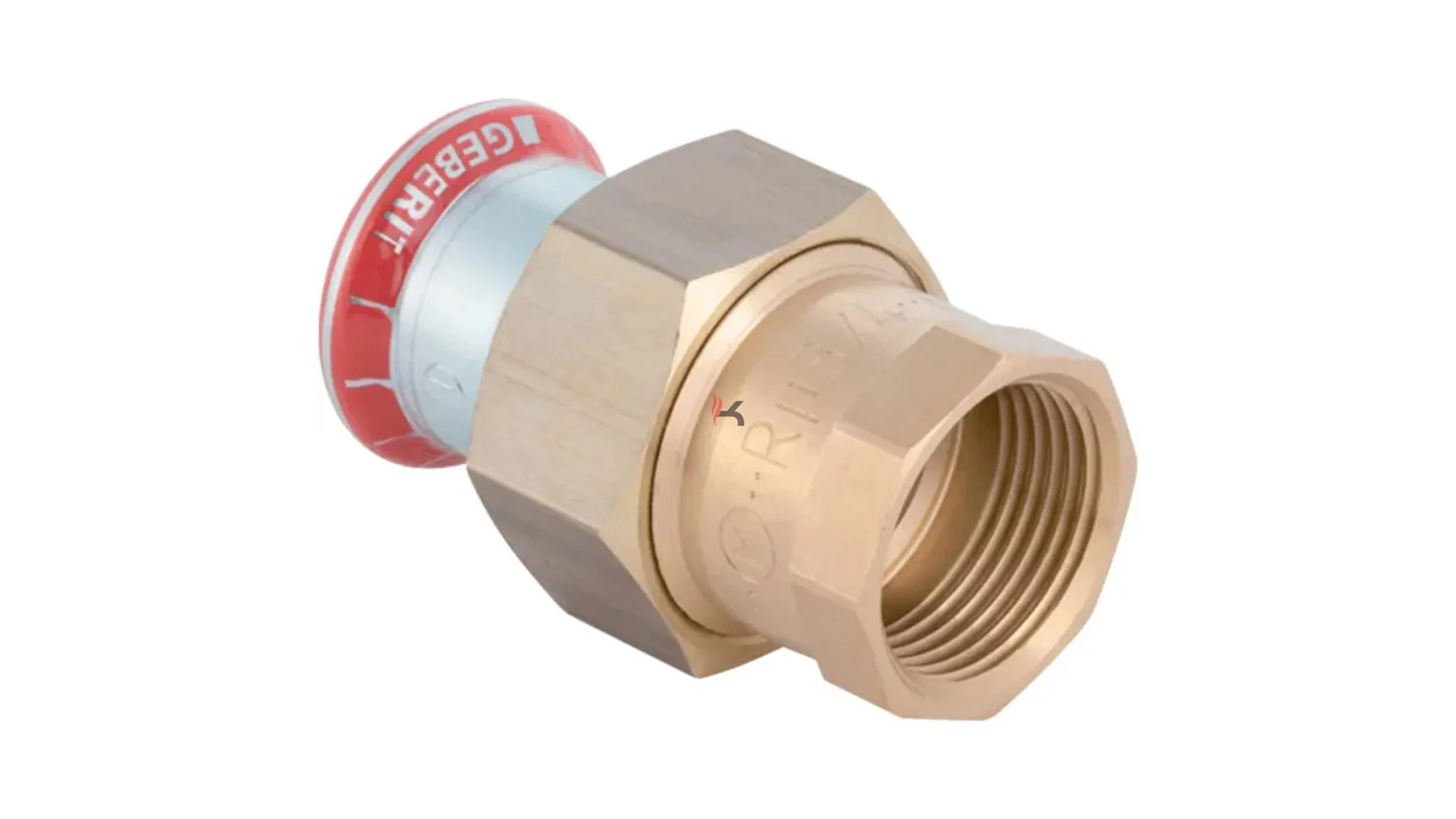 Geberit Mapress horganyzott szénacél réz BM átmeneti csatlakozó idom, d22, Rp 3/4", G 1" (Gyártói cikkszám: 25304)