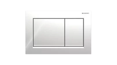Geberit Omega20 működtetőlap, 2 mennyiséges öblítéshez, square, fényes króm