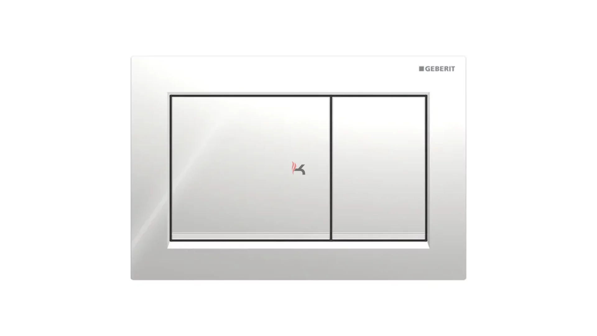Geberit Omega20 működtetőlap, 2 mennyiséges öblítéshez, square, fényes króm (Gyártói cikkszám: 115.080.KH.1)