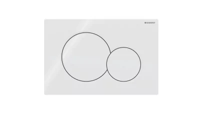 Geberit Sigma01 működtetőlap 2 mennyiséges öblítéshez, round, Bambini WC hez, fehér