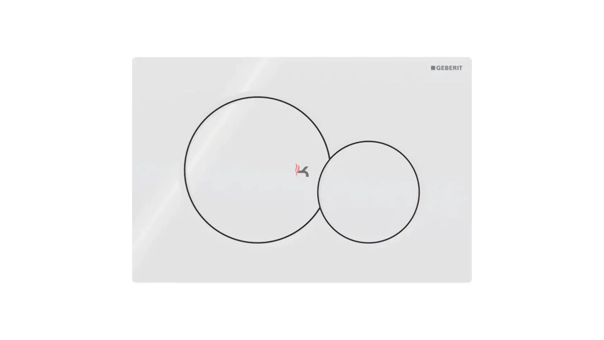 Geberit Sigma01 működtetőlap 2 mennyiséges öblítéshez, round, Bambini WC hez, fehér (Gyártói cikkszám: 115.770.11.5)