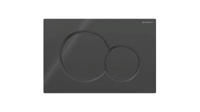 Geberit Sigma01 működtetőlap 2 mennyiséges öblítéshez, round, Bambini WC hez, fekete
