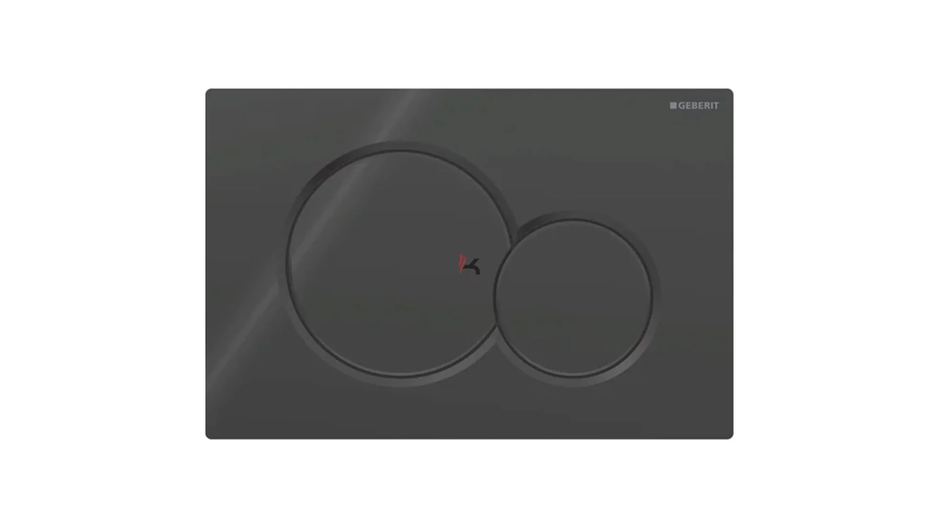 Geberit Sigma01 működtetőlap 2 mennyiséges öblítéshez, round, Bambini WC hez, fekete (Gyártói cikkszám: 115.770.DW.5)