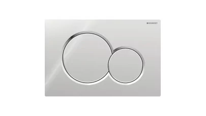Geberit Sigma01 működtetőlap 2 mennyiséges öblítéshez, round, Bambini WC hez, fényes króm