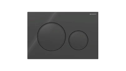 Geberit Sigma20 működtetőlap 2 mennyiséges öblítéshez, round, fekete/matt fekete