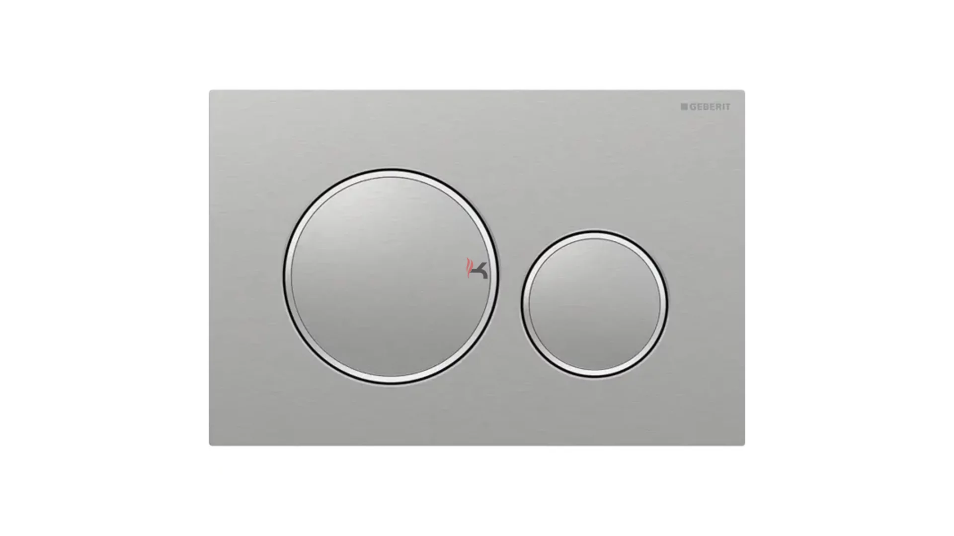 Geberit Sigma20 működtetőlap 2 mennyiséges öblítéshez, round, szálcsiszolt (Gyártói cikkszám: 115.882.SN.1)