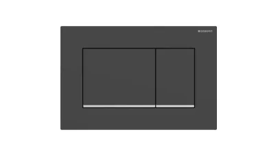 Geberit Sigma20 működtetőlap 2 mennyiséges öblítéshez, square, easy-to-clean,matt fekete/fényes k