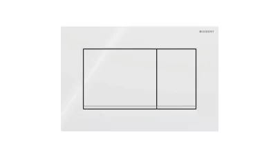 Geberit Sigma20 működtetőlap 2 mennyiséges öblítéshez, square, fehér, matt fehér
