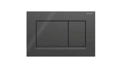 Geberit Sigma20 működtetőlap 2 mennyiséges öblítéshez, square, fekete/matt fekete