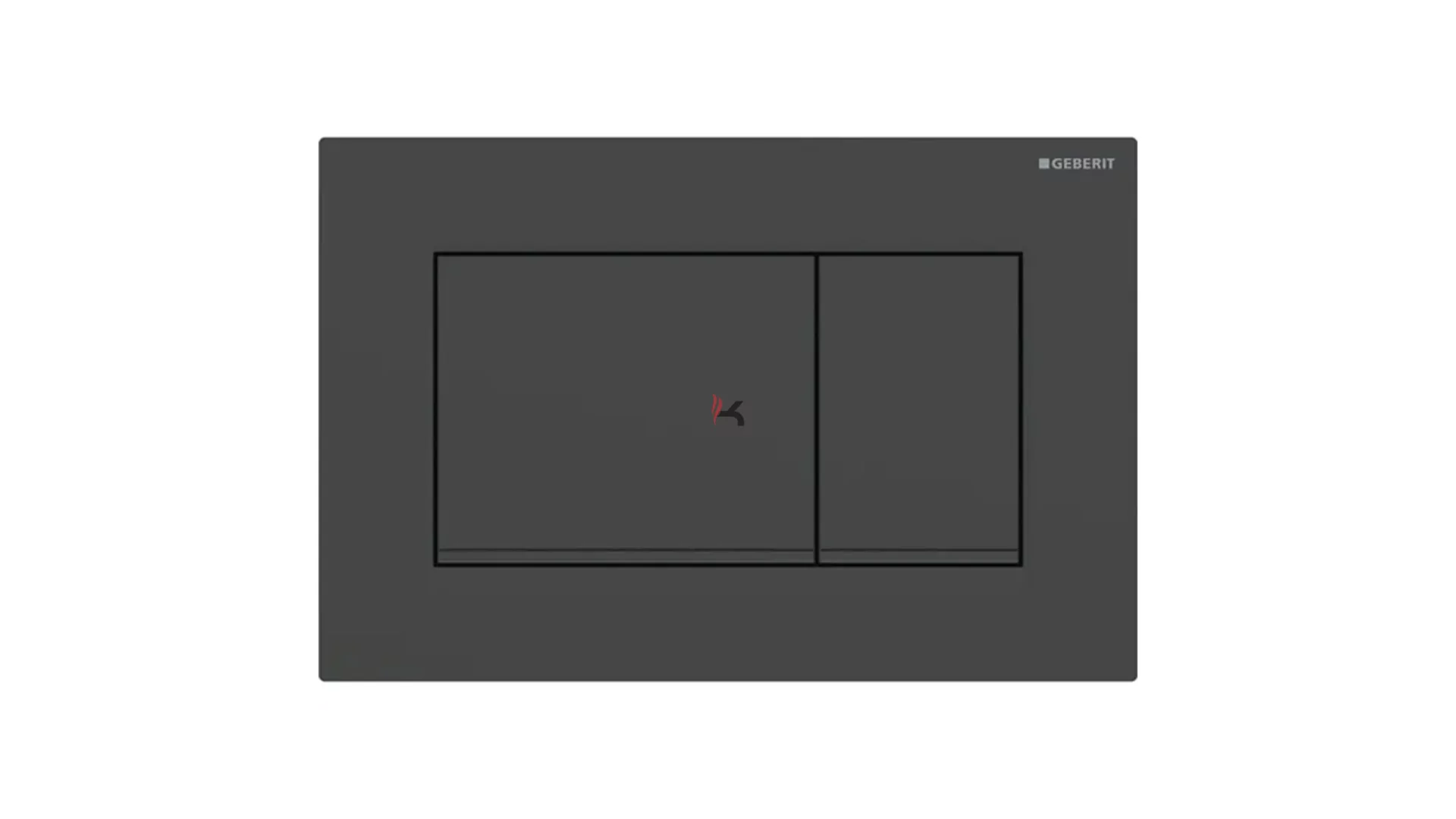 Geberit Sigma20 működtetőlap 2 mennyiséges öblítéshez, square, matt fekete (Gyártói cikkszám: 115.883.16.1)