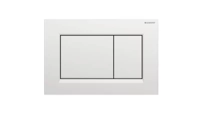Geberit Sigma20 működtetőlap 2 mennyiséges öblítéshez, square, matt króm/fényes króm