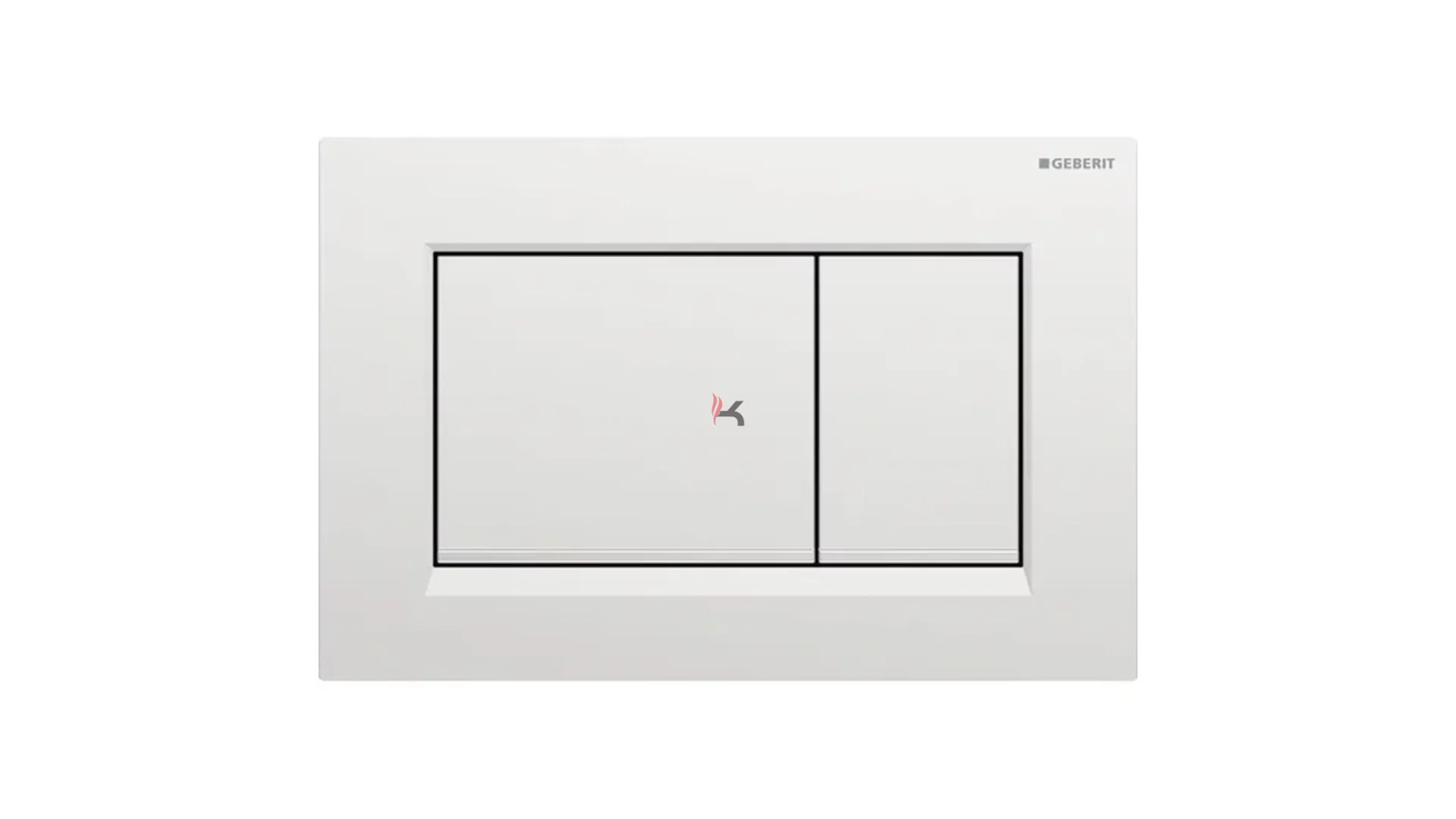 Geberit Sigma20 működtetőlap 2 mennyiséges öblítéshez, square, matt króm/fényes króm (Gyártói cikkszám: 115.883.JQ.1)