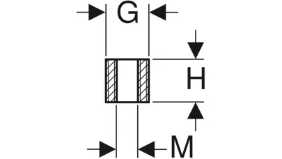Geberit szűkítő 1/2"-M10 2.