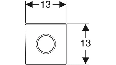 Geberit takarólap 01-es típusú, round: alpin fehér 2.