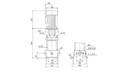 Grundfos CR1S-21 A-A-A-E-HQQE 3x230/400 50HZ 2.