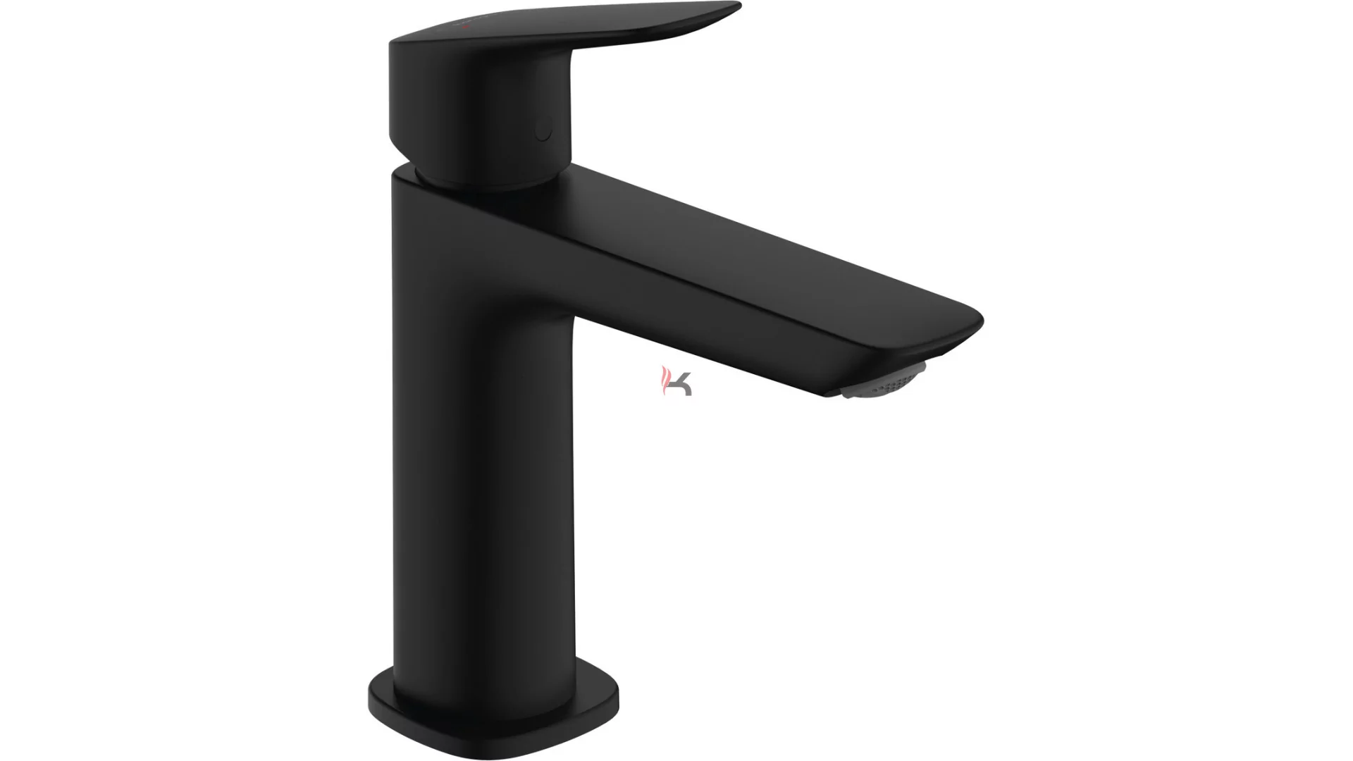 Hansgrohe Logis Fine 110 mosdócsaptelep, Push-Open lefolyógarnitúrával, matt fekete (Gyártói cikkszám: 71252670)