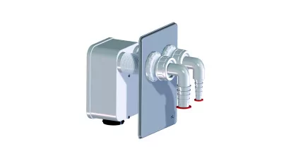 HL 4000.2 szifonkazetta készet a 4000.0 lefolyó házba 2 mosógép csatlakoztatására