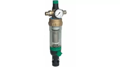 Honeywell FK09S-1AA átöblíthető szűrő nyomáscsökkentővel 1"
