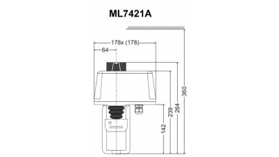 Honeywell ML7421A3004 motoros meghajtó 24 Vac 0/2...10 V vezérléshez 2.