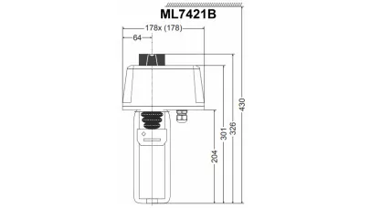 Honeywell ML7421B3003 motoros meghajtó, 0/2...10 V vezérléshez, IP54, futásidő 3,5 min 2.